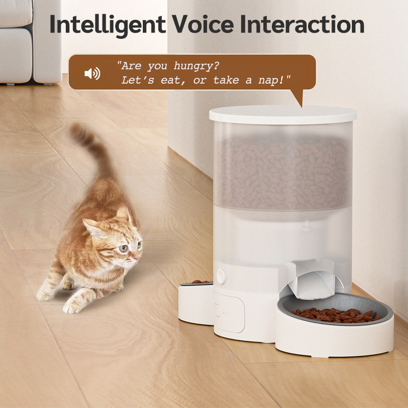 Dual Bowl Smart Voice Feeder-Petboxok
