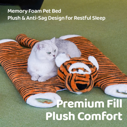 Tiger-Shaped Pet Bed-Petboxok