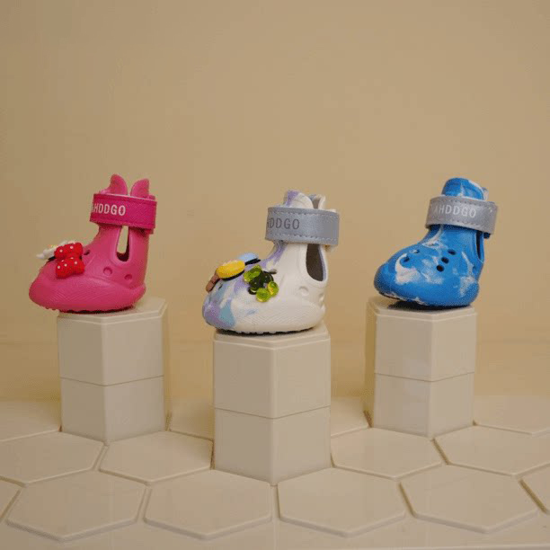 Glow-in-the-Dark Dog Crocs Shoes