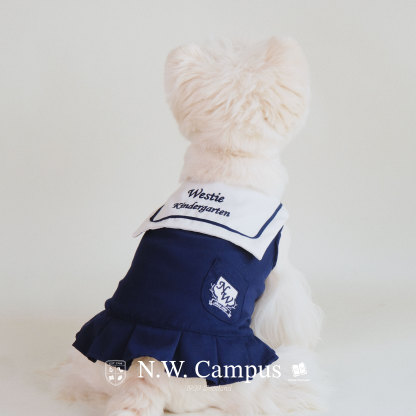 N.W. Campus 1909 Embroidered Pet Sailor Uniform