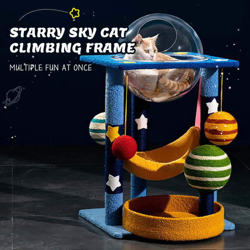 Sisal Cat Climbing Tower-Petboxok