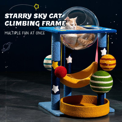 Sisal Cat Climbing Tower-Petboxok