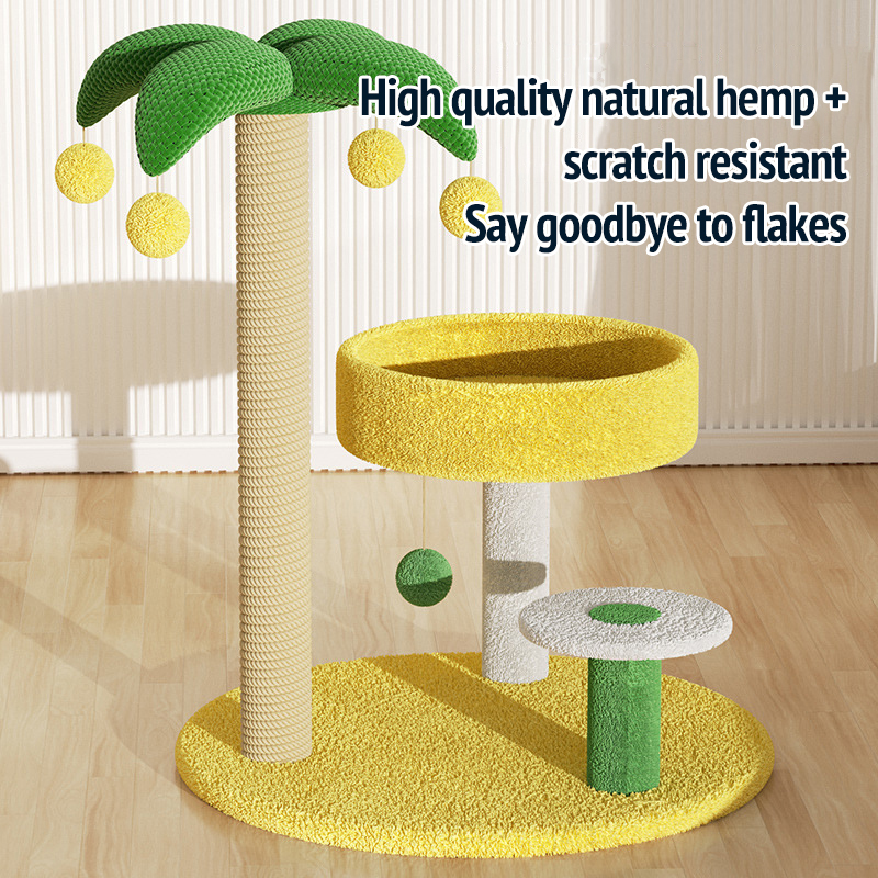 Compact Cat Tree & Scratcher-Petboxok