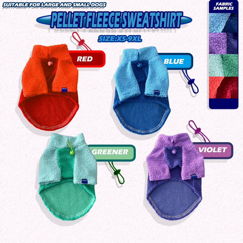 Two-Tone Dog Sweater - Warm Fleece Pullover-Petboxok