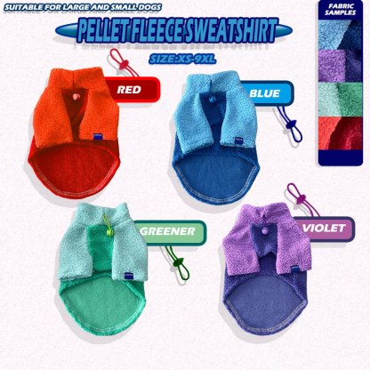 Two-Tone Dog Sweater - Warm Fleece Pullover-Petboxok