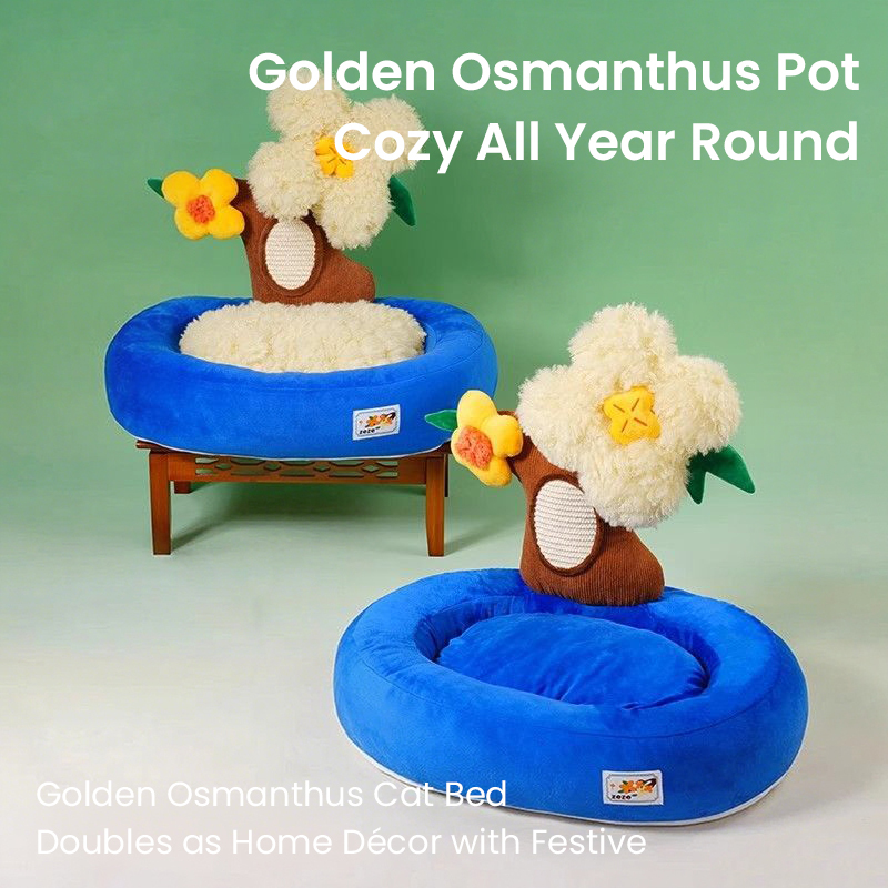 Golden Osmanthus Potted Pet Bed