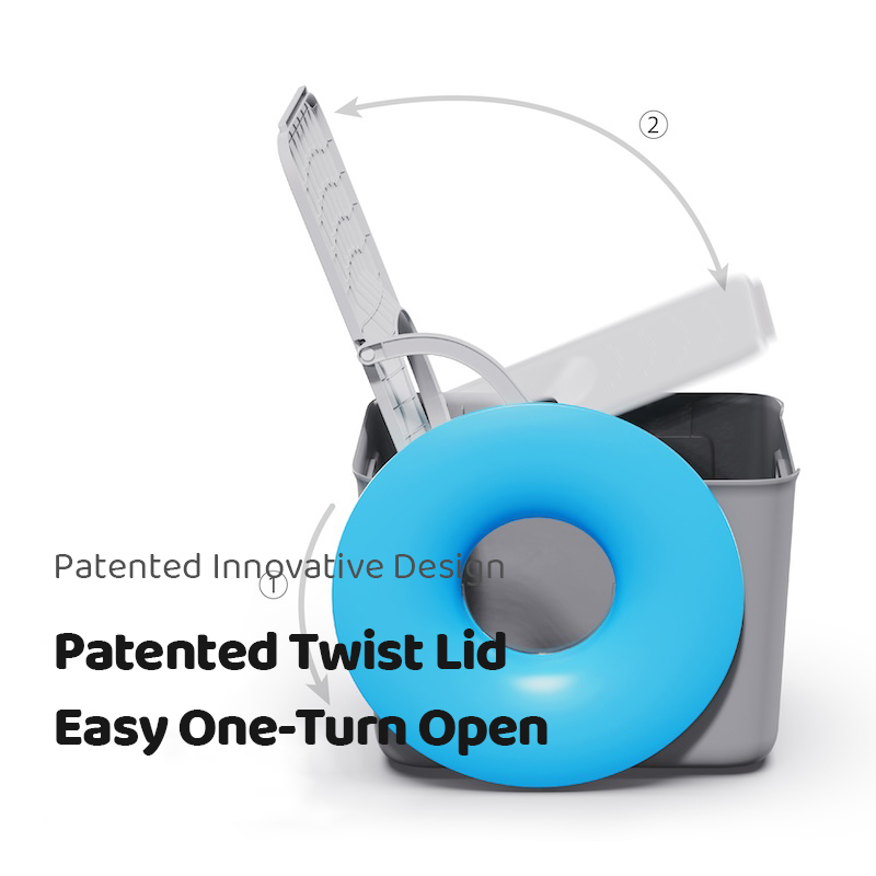 Donut-Shaped Large Cat Litter Box