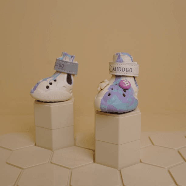 Glow-in-the-Dark Dog Crocs Shoes