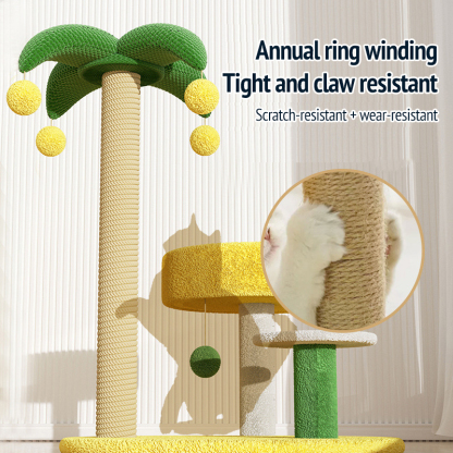 Compact Cat Tree & Scratcher-Petboxok