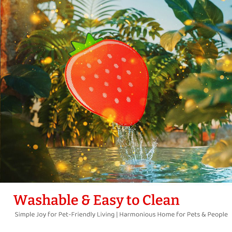 Strawberry Double-Layer Litter Mat-Petboxok