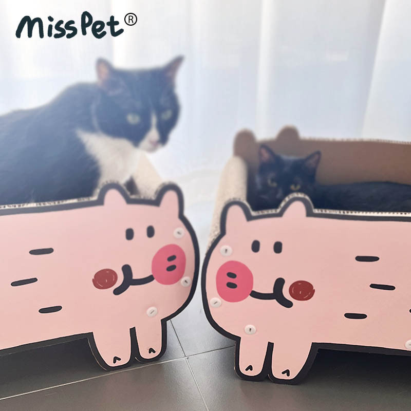 Pink Pig Pet Bed-Petboxok