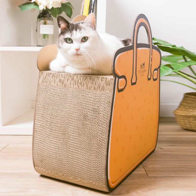Handbag Cat Scratcher-Petboxok