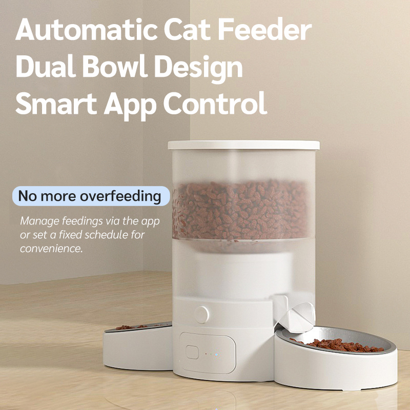 Dual Bowl Smart Voice Feeder-Petboxok