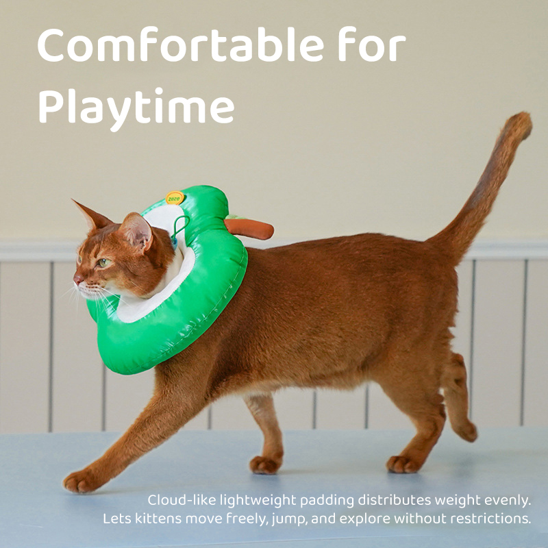 Apple-Shaped Pet Recovery Collar-Petboxok