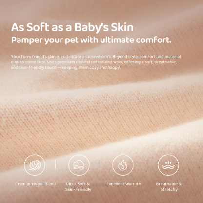 Premium 100% Wool Pet Sweater-Petboxok