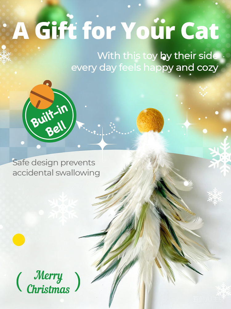 Snowfall Cat Teaser Wand