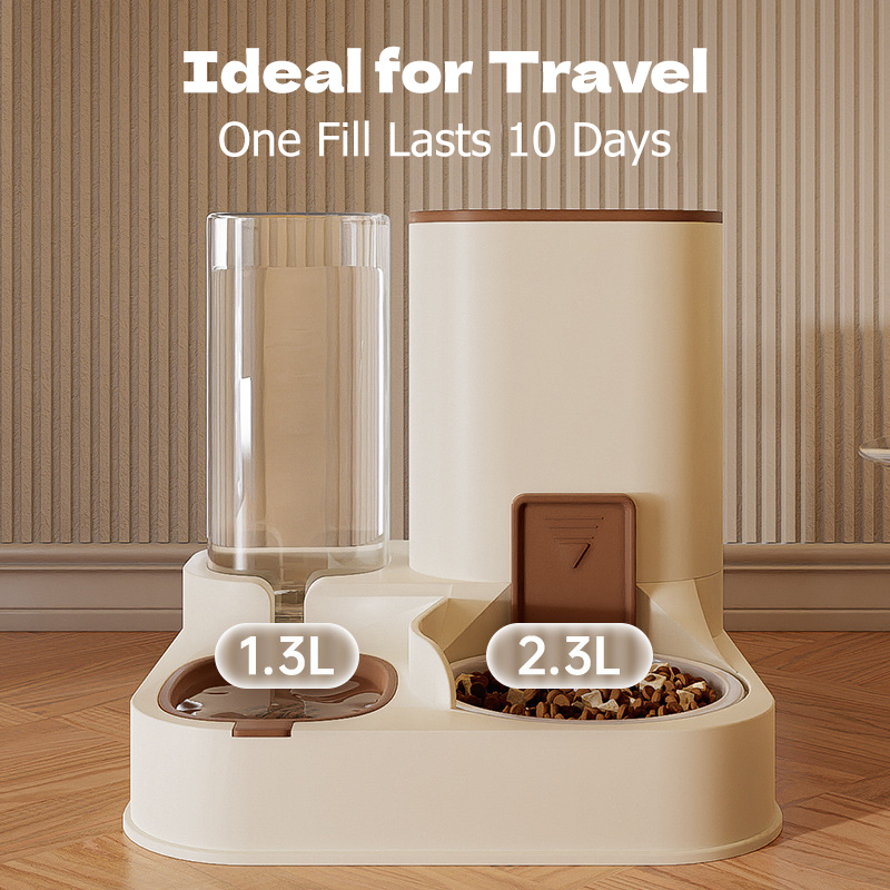 Large Capacity Pet Water and Food Dispenser-Petboxok