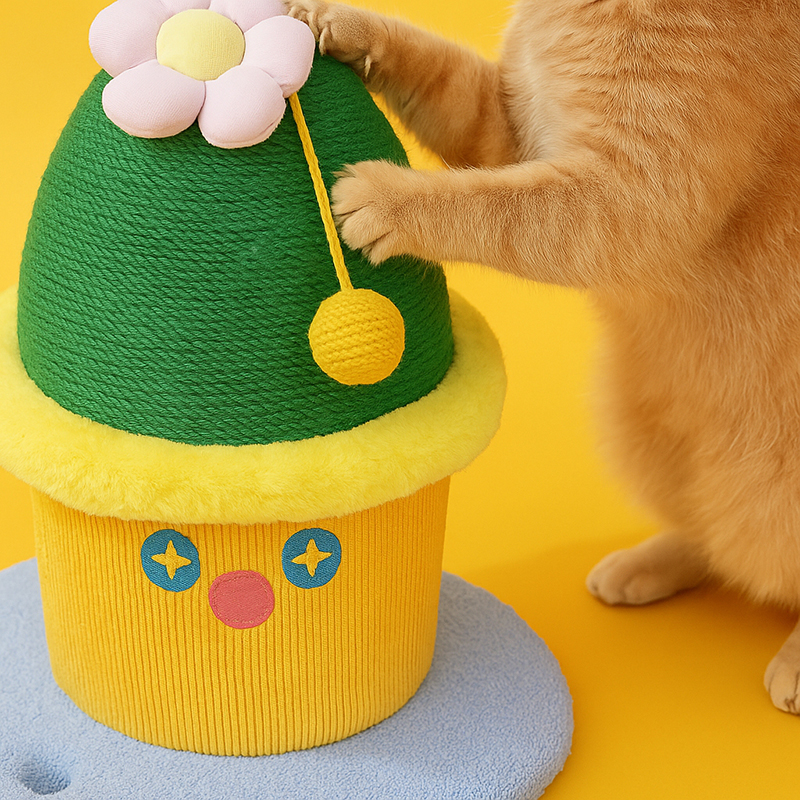 Cactus Potted Scratching Toy