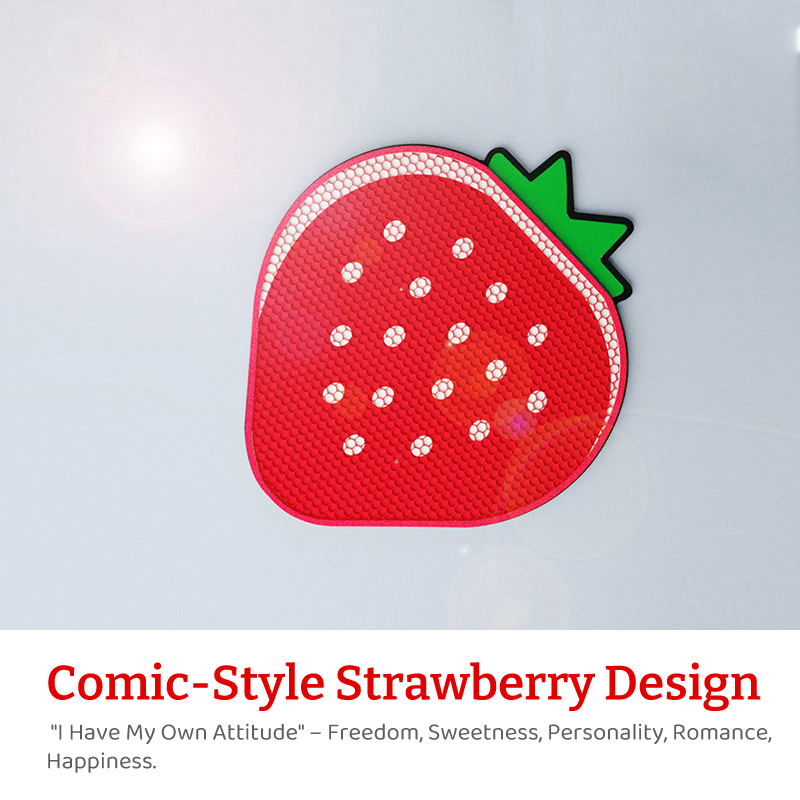 Strawberry Double-Layer Litter Mat-Petboxok