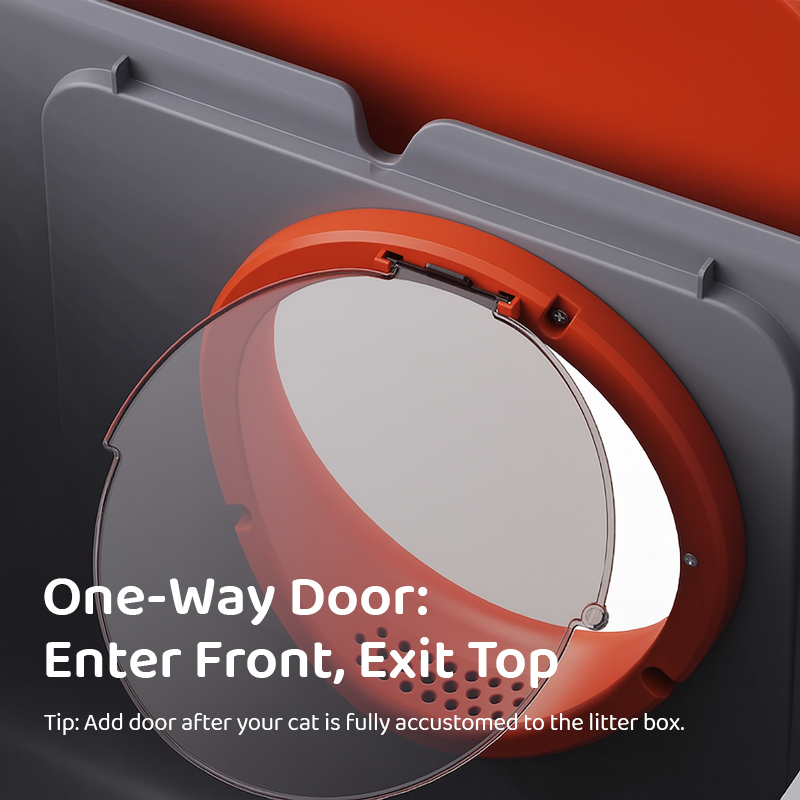 Donut-Shaped Large Cat Litter Box