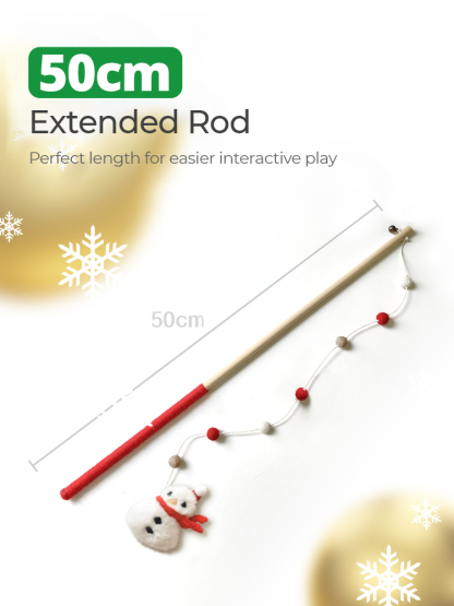 Snowfall Cat Teaser Wand