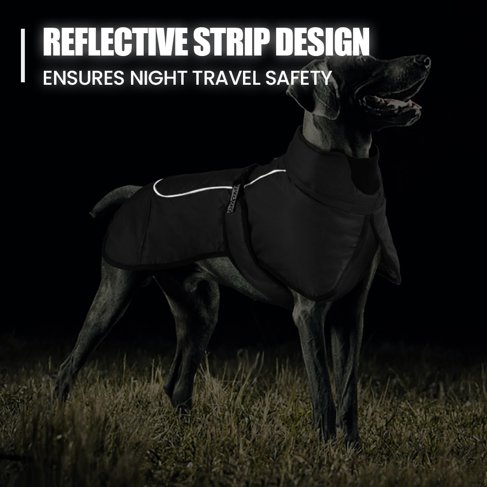 Windproof Waterproof Reflective Dog Jacket-Petboxok