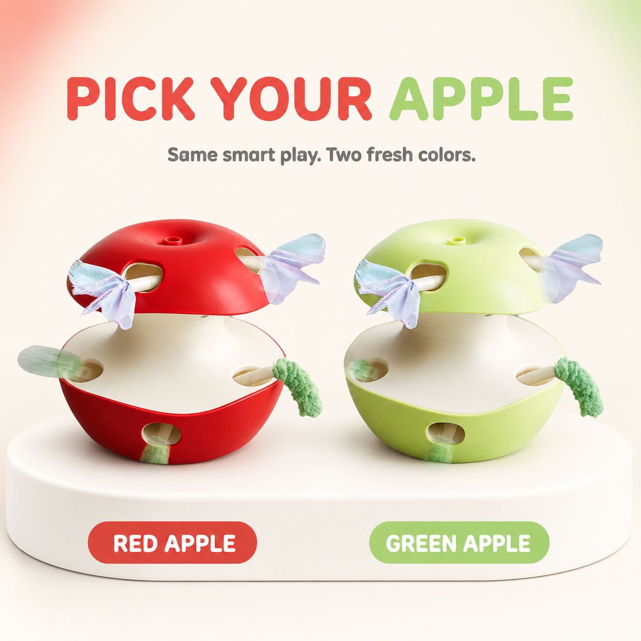 PounceSpin Auto Cat Turntable Toy