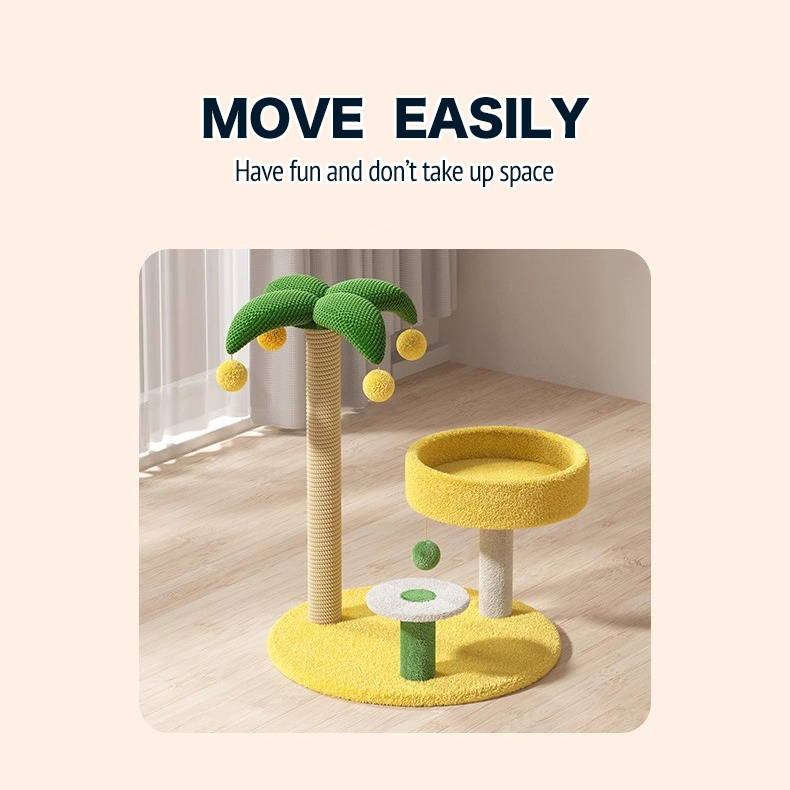 Compact Cat Tree & Scratcher-Petboxok