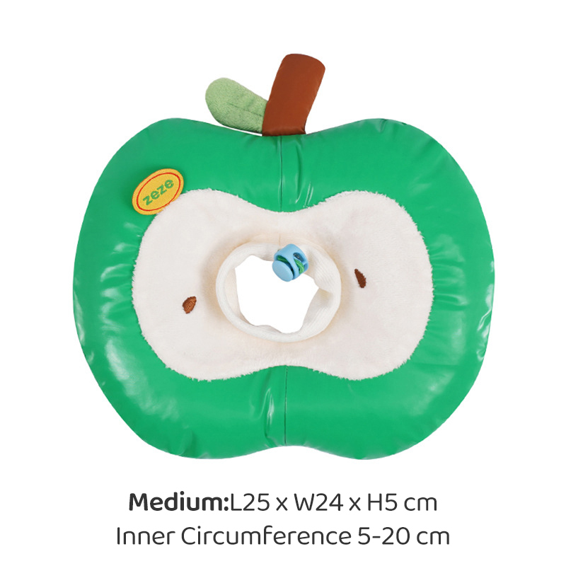 Apple-Shaped Pet Recovery Collar-Petboxok