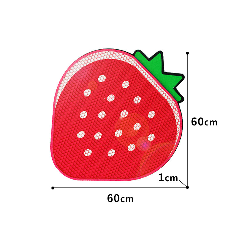 Strawberry Double-Layer Litter Mat-Petboxok