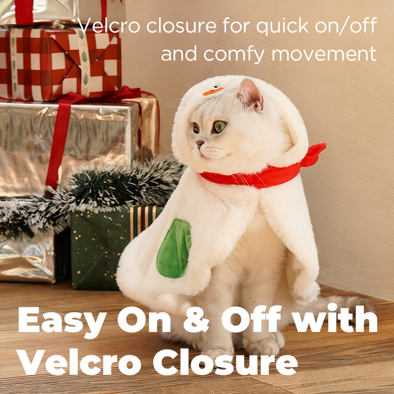 Christmas Snowman Pet Cape