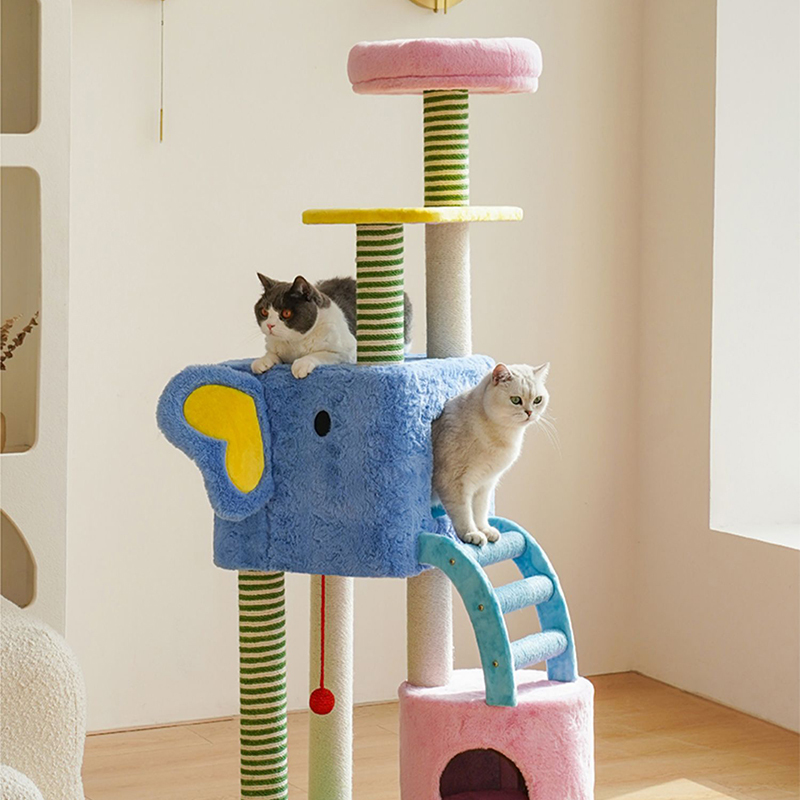 Elephant-Shaped Cat Tree