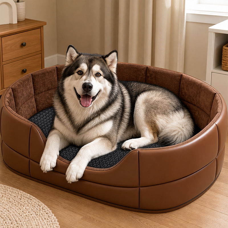 The First-Class Travel Nest | Quilted Vegan Leather Pet Car Seat