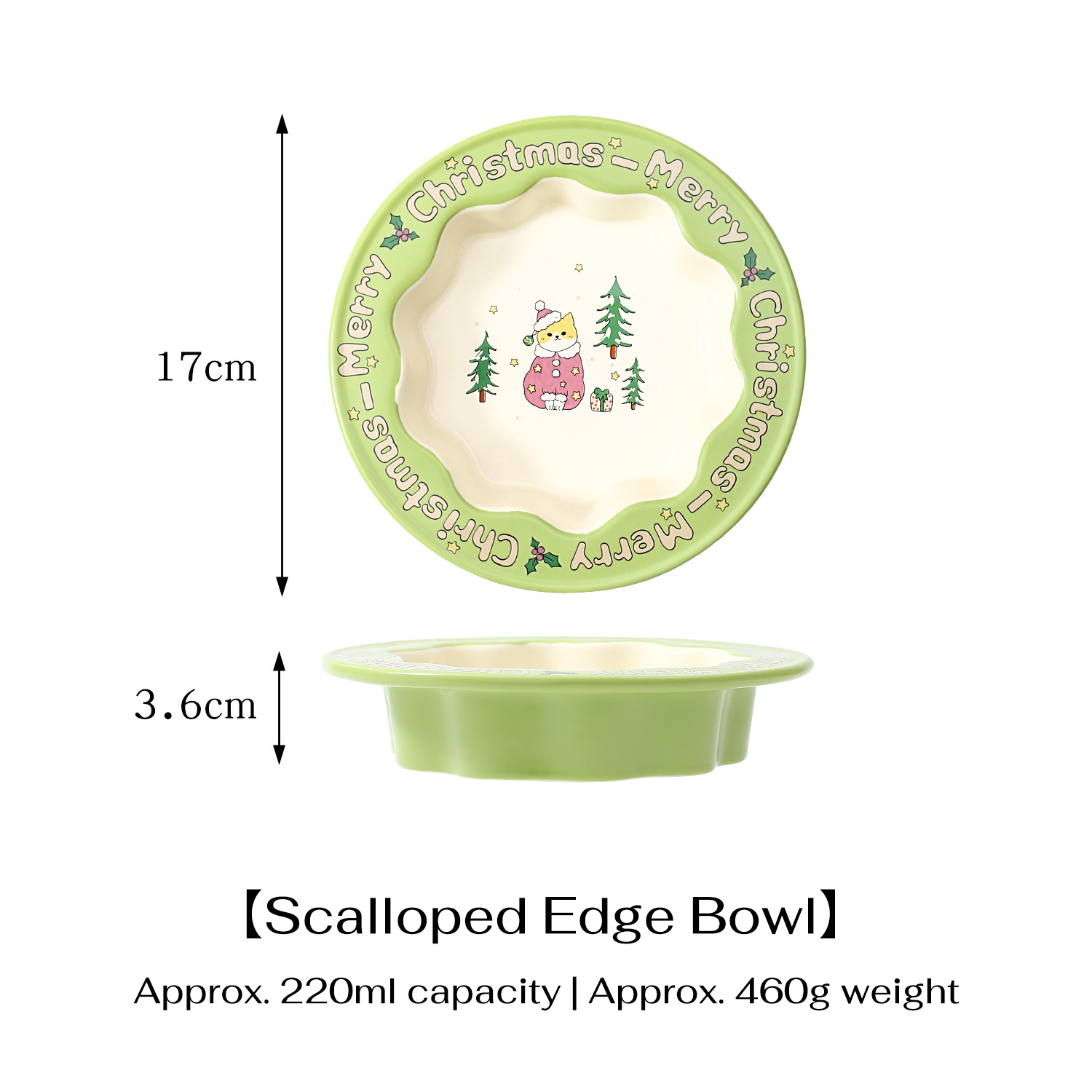 Christmas Series Pet Bowl-Petboxok