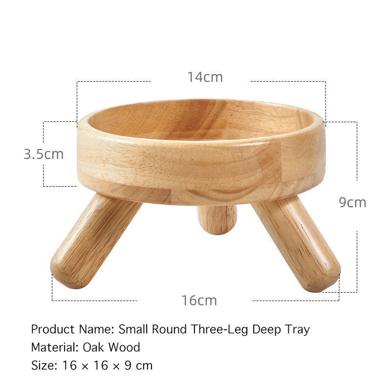 Solid Wood Pet Bowl Stand-Petboxok