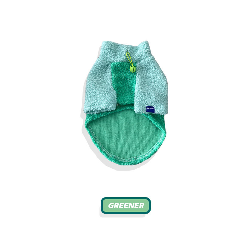 Two-Tone Dog Sweater - Warm Fleece Pullover-Petboxok