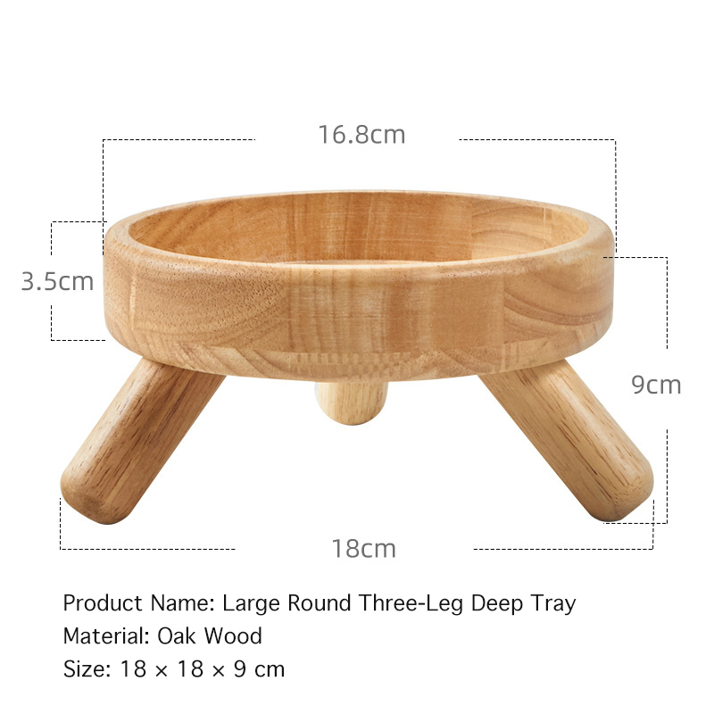 Solid Wood Pet Bowl Stand-Petboxok