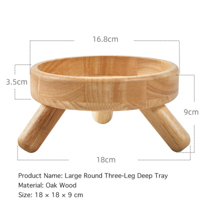 Solid Wood Pet Bowl Stand-Petboxok