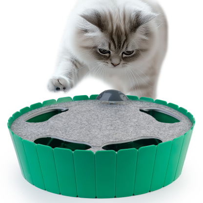 2-in-1 Upgraded Interactive Cat Toy-Petboxok