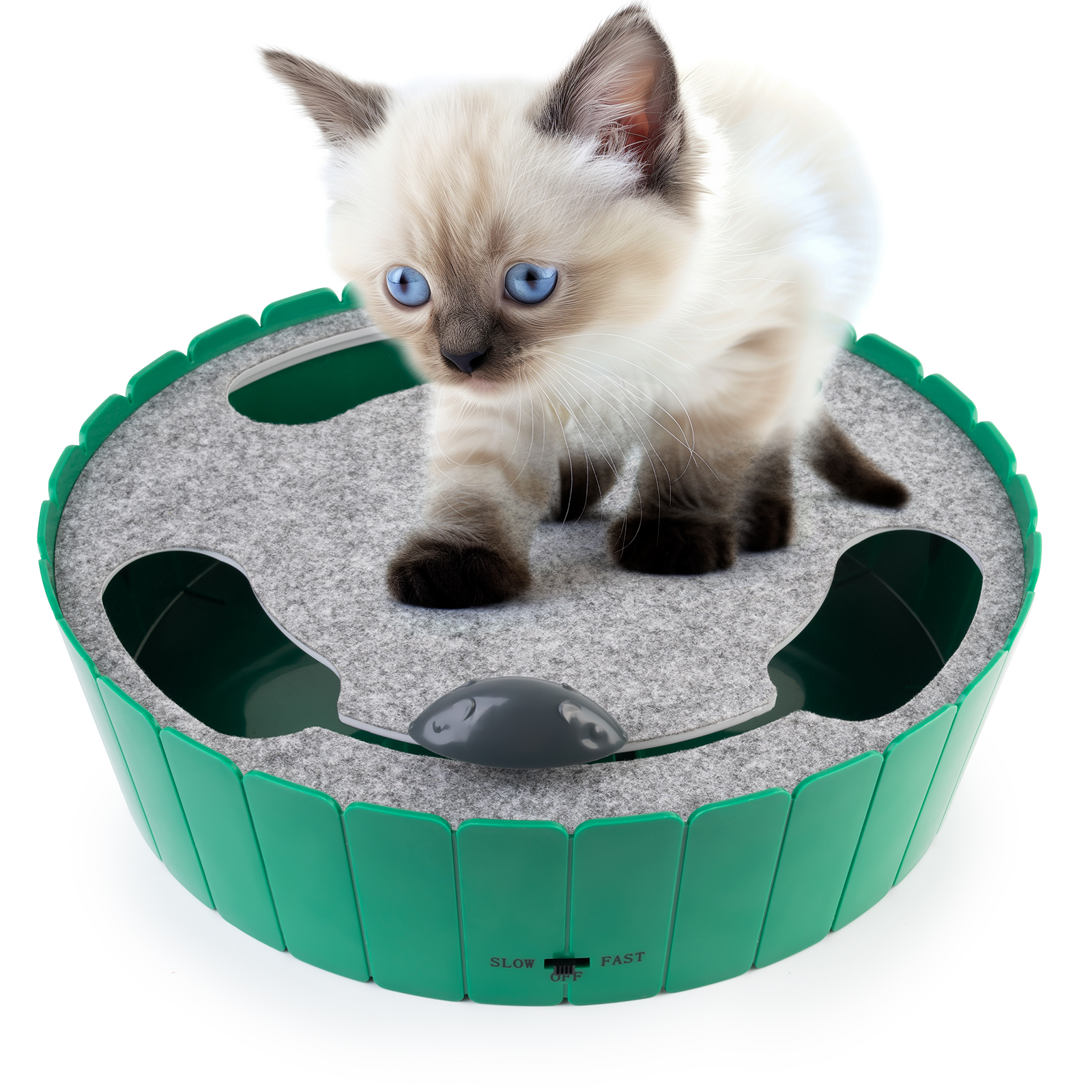 2-in-1 Upgraded Interactive Cat Toy-Petboxok