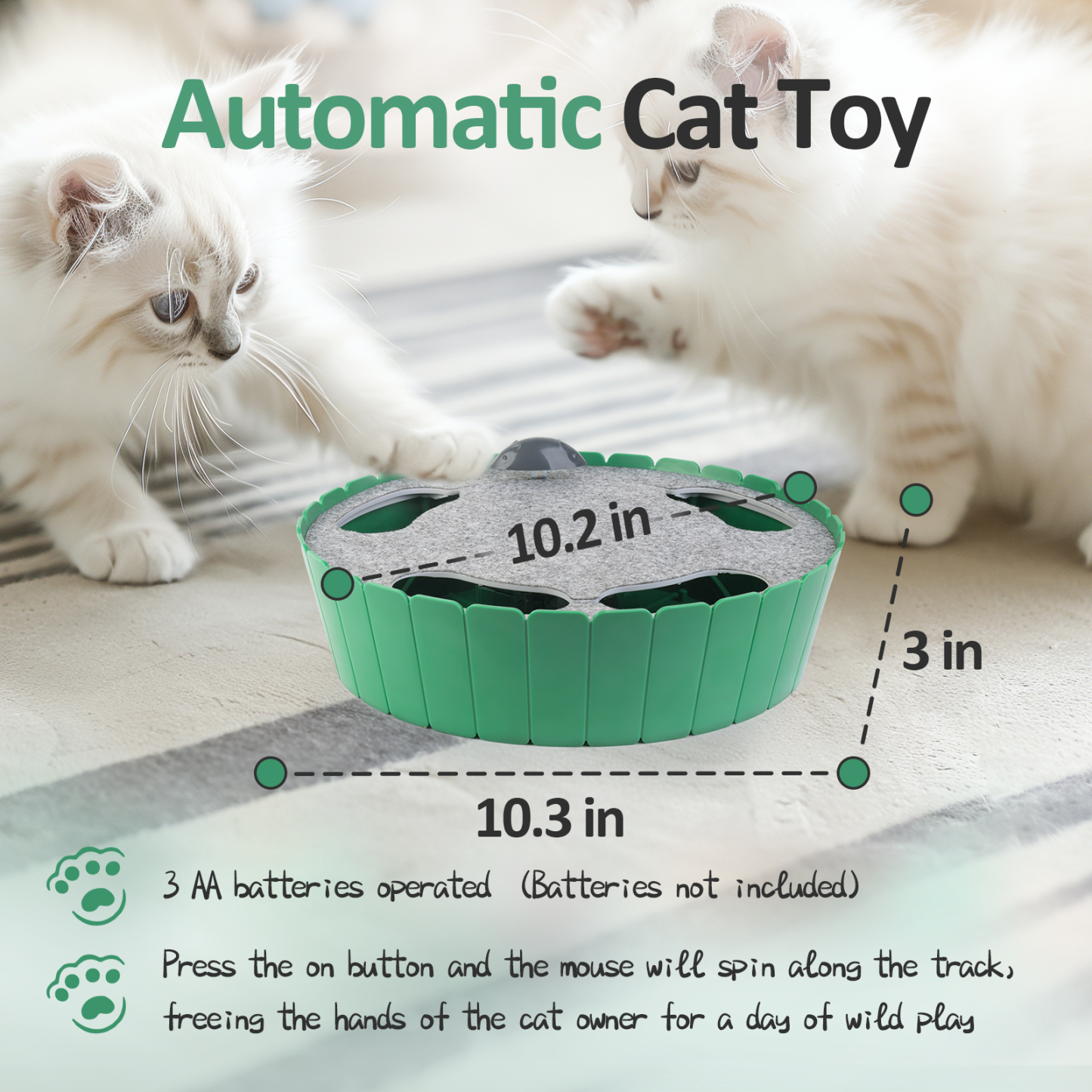 2-in-1 Upgraded Interactive Cat Toy-Petboxok