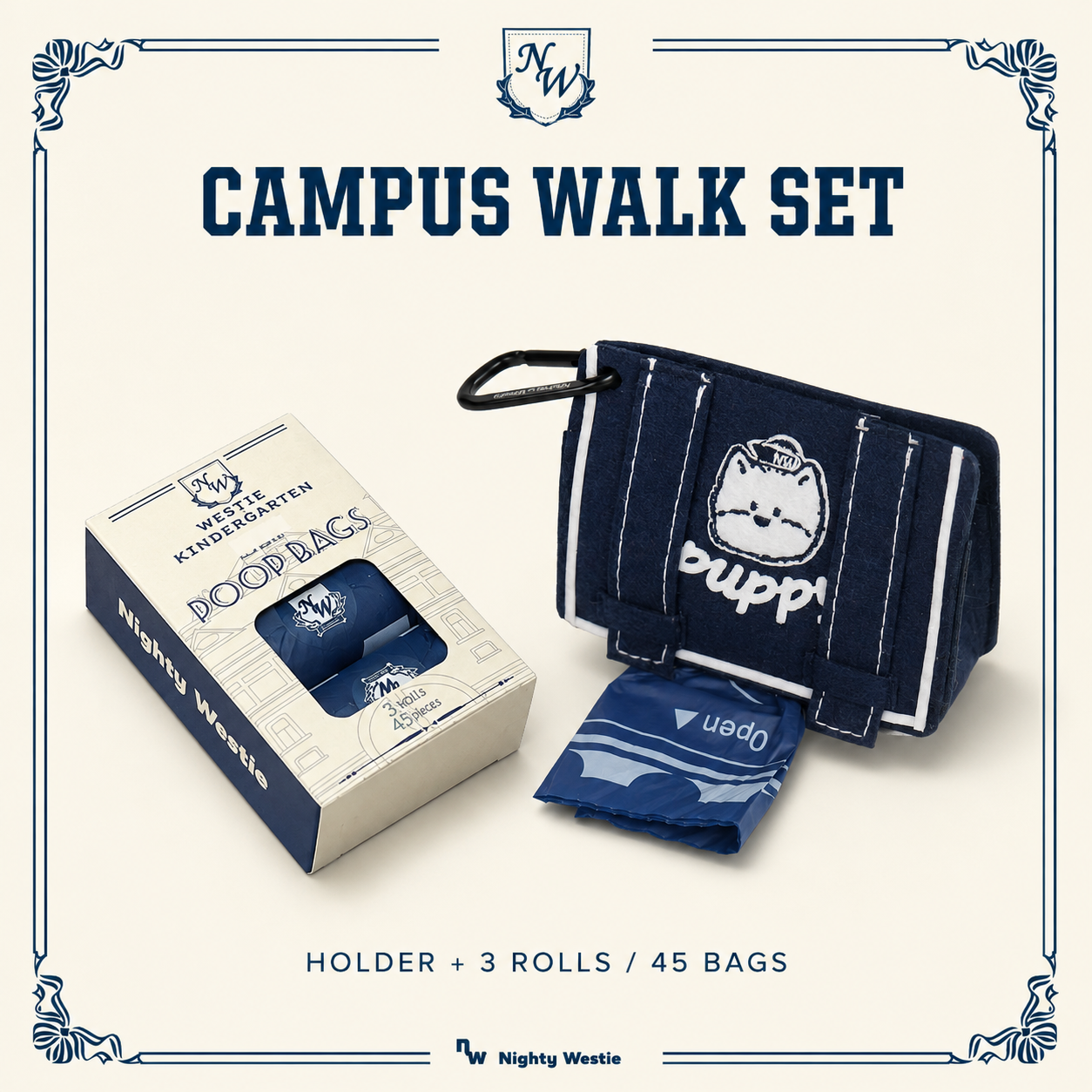 N.W. Campus Heritage Mini Backpack Poop Bag Holder