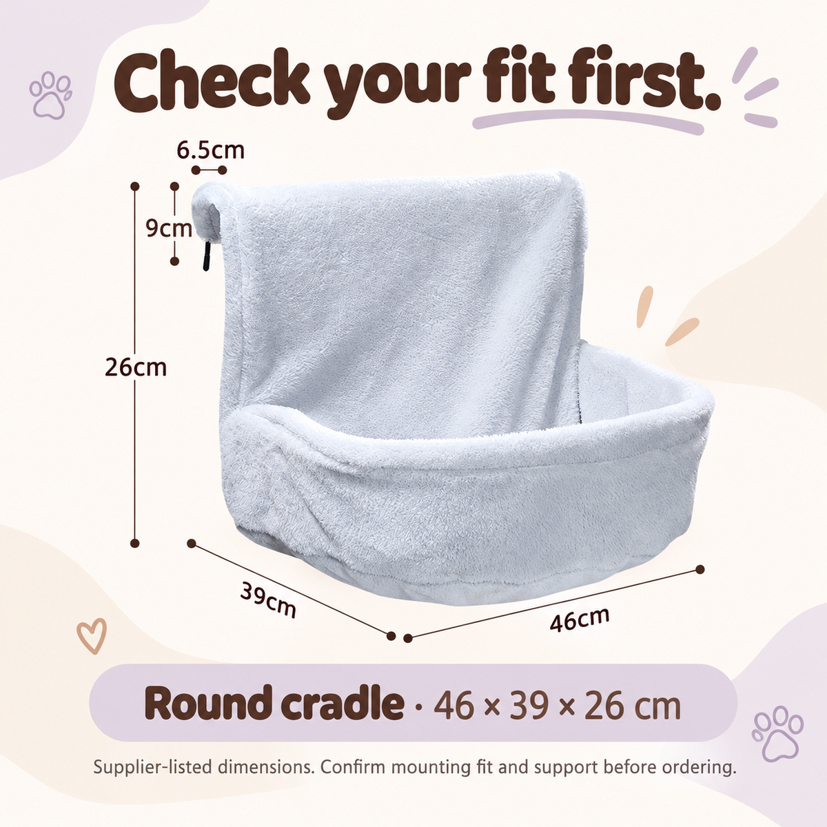 Plush Radiator-Hanging Cat Bed
