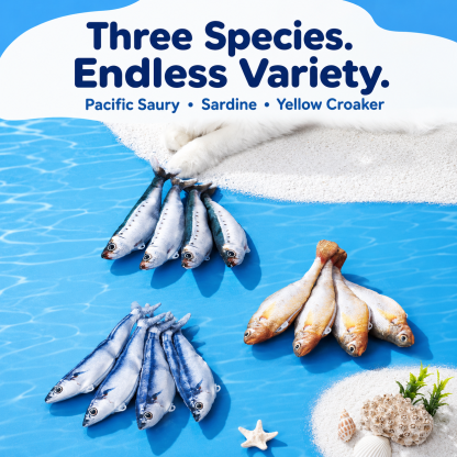 JumpFish™ Trio | USB Flopping Fish Cat Toys