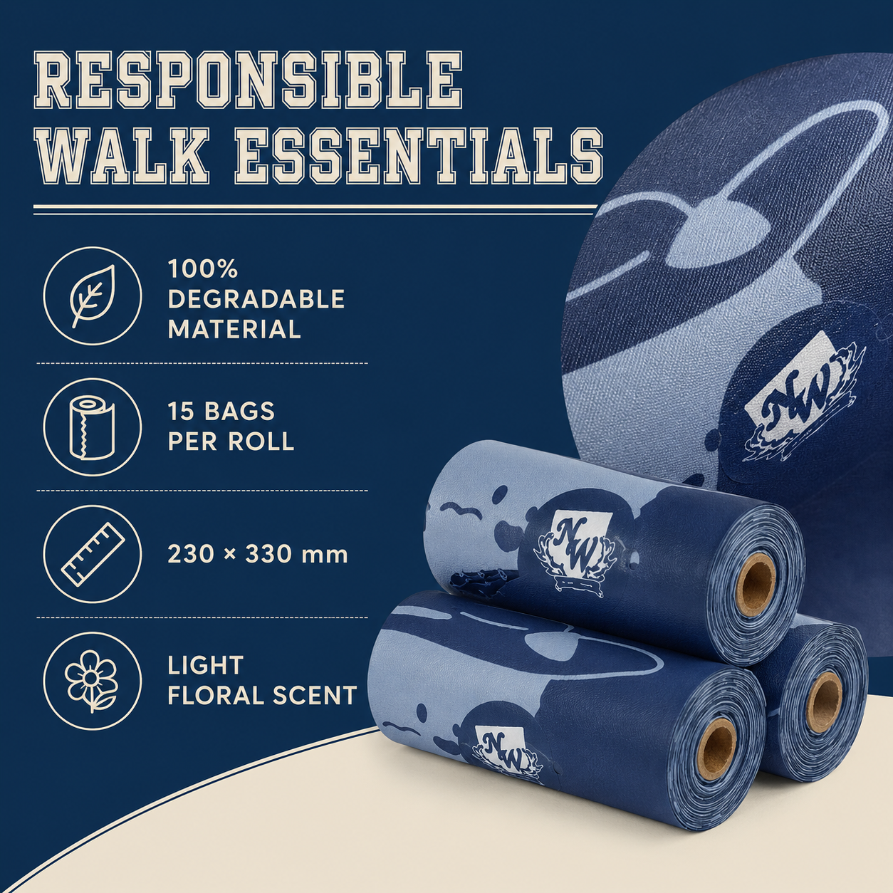 N.W. Campus Heritage Mini Backpack Poop Bag Holder
