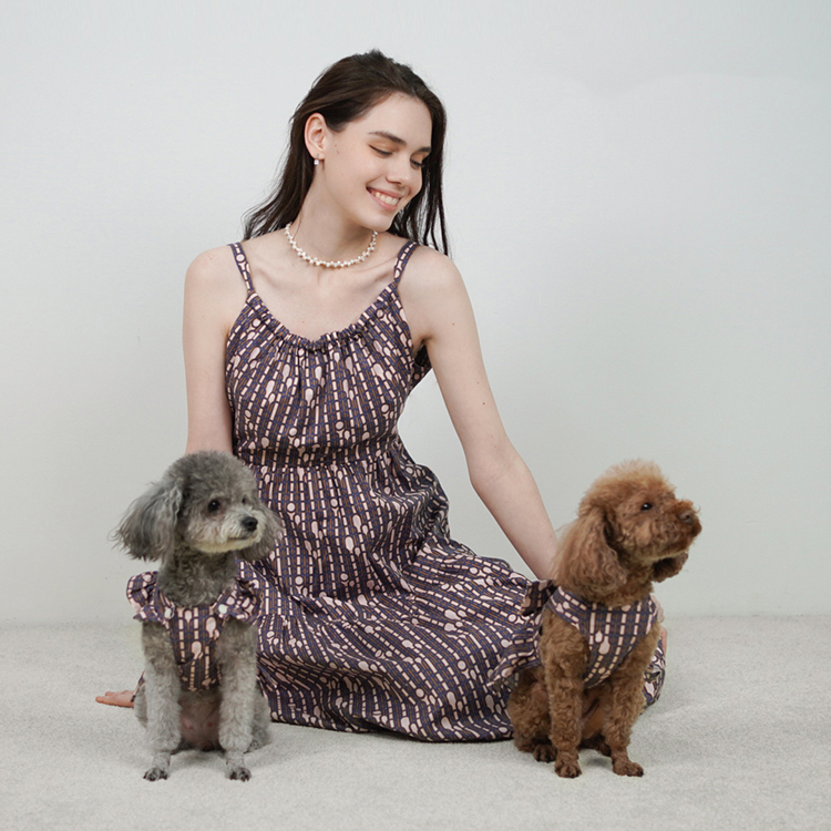 Short-Sleeve Shirt Dress — Cat & Dog Matching Outfit Series-Petboxok