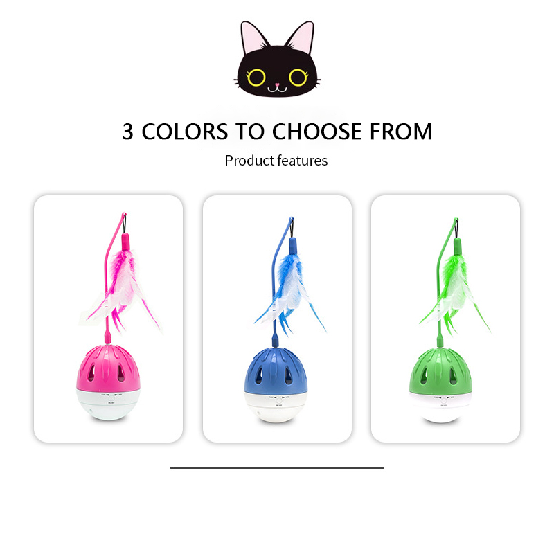 Multifuncational cat toy swing ball-Petboxok