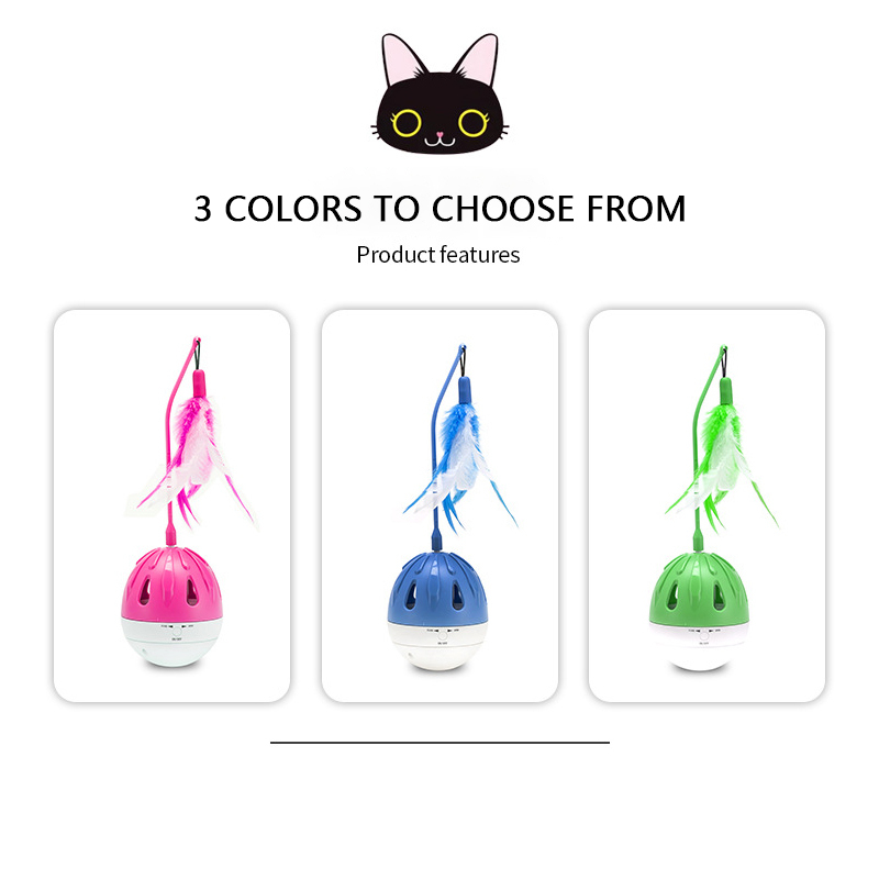 Multifuncational cat toy swing ball-Petboxok