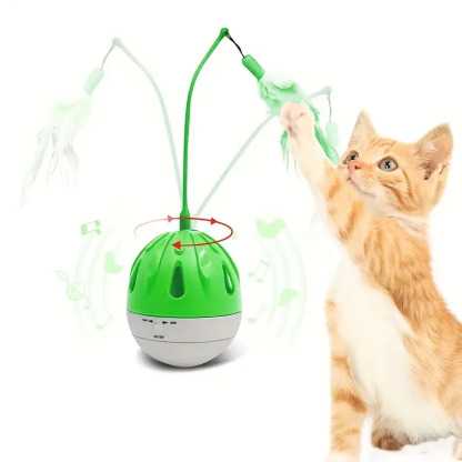 Multifuncational cat toy swing ball-Petboxok