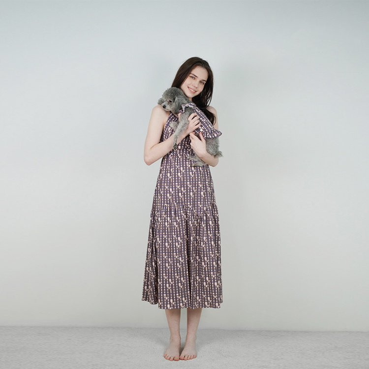 Short-Sleeve Shirt Dress — Cat & Dog Matching Outfit Series-Petboxok